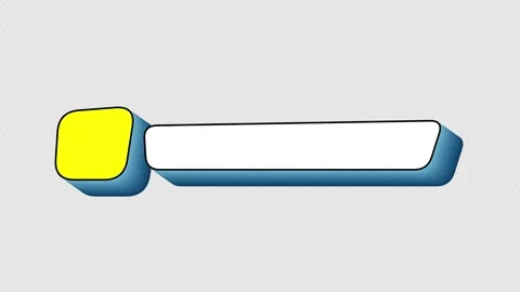 Comic Book Rounded Text Boxes Lower Thirds On Alpha Loop Stock Footage 299232123