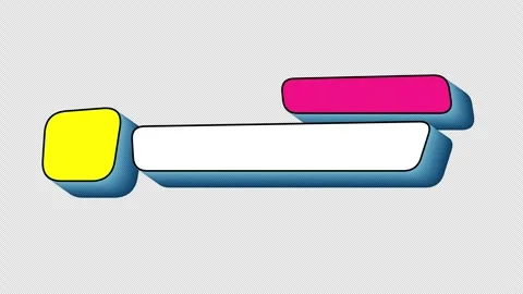 Comic Book Rounded Text Boxes Lower Thirds On Alpha Loop Stock Footage 299232238