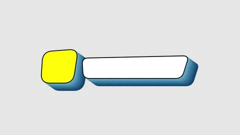 Comic Book Rounded Text Boxes Lower Thirds On Alpha Loop Stock Footage 299233007