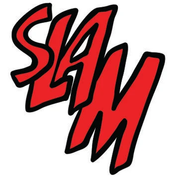 Comic book slam sound Stock Illustration
