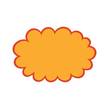 Comic book sound effect bubble, balloon, cloud hand drawn illustration. Illustrazione stock