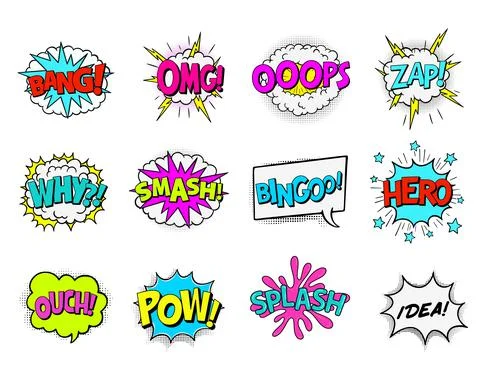 Comic Book Sound Effects イラスト素材