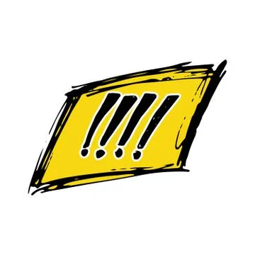 Comic book speech bubble, cartoon sound effect. Hand drawn pop art style sign Illustrazione stock