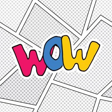 Comic book speech bubble, cartoon sound effect. Hand drawn pop art style sign Illustrazione stock