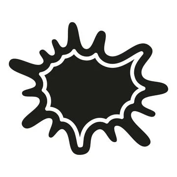 Comic book speech bubble explosion splash icon Stock Illustration