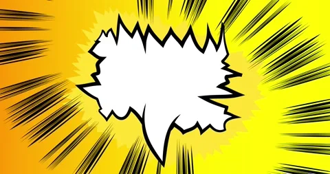 Comic book speech bubble Stock Footage 271610373