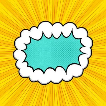 Comic Book Speech Bubble 스톡 일러스트