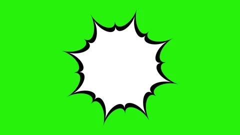 Comic Book Speech Bubble. Pop Art Cartoon Retro  Animation. 4K Stock Footage 171850598