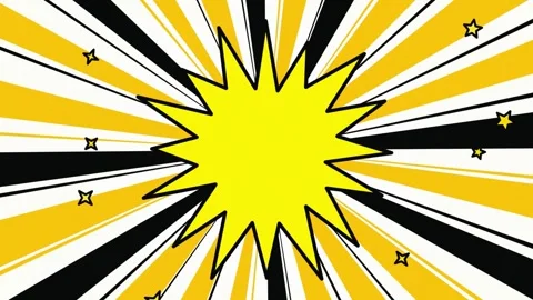 Comic book speech bubble seamless loop motion background Stock Footage 345394236