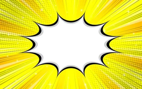 Comic book with speech bubbles in the background Stock Illustration