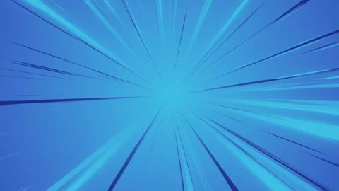 Comic book speed lines animation isolated on blue background Vídeo Stock 329183541