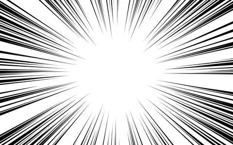 Comic book style black and white radial lines background. Superhero action,.. イラスト素材