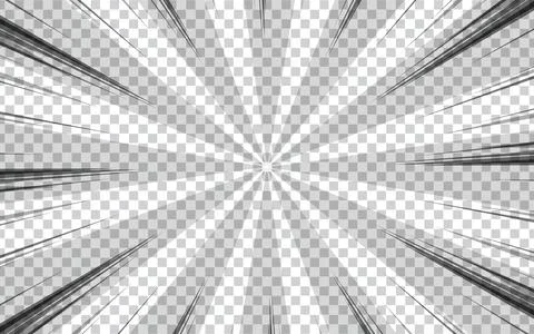 Comic book style black and white radial lines background. Superhero action,.. Stock Illustration