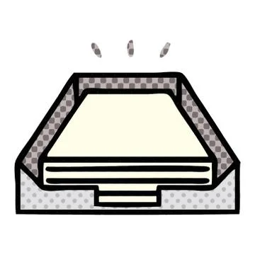 Comic book style cartoon in box Stock Illustration