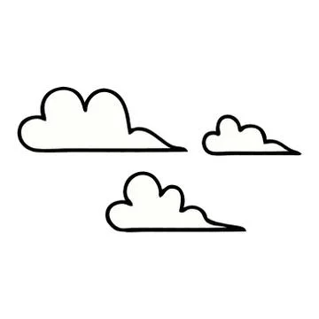 Comic book style cartoon cloud Illustrazione stock