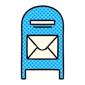 Comic book style cartoon mail box Stock-Illustration