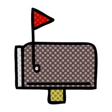 Comic book style cartoon mail box Stock Illustration