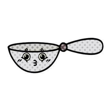 Comic book style cartoon measuring spoon Stock Illustration