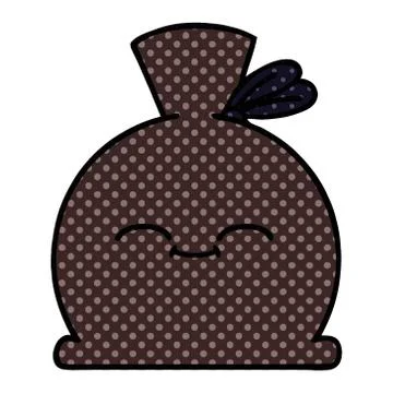 Comic book style cartoon sack Stock Illustration