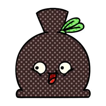 Comic book style cartoon sack Stock Illustration