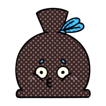 Comic book style cartoon sack Stock Illustration