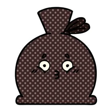 Comic book style cartoon sack Stock Illustration