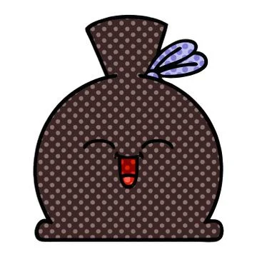 Comic book style cartoon sack Stock Illustration