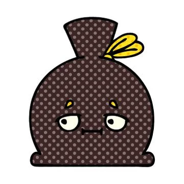 Comic book style cartoon sack Stock Illustration
