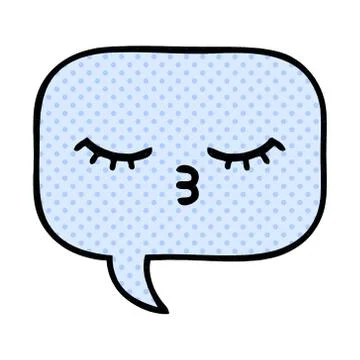 Comic book style cartoon speech bubble Stock Illustration