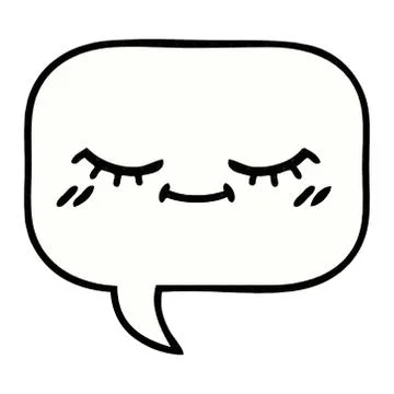 Comic book style cartoon speech bubble Stock Illustration
