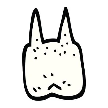 Comic book style cartoon tooth Illustrazione stock