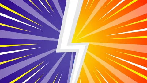 Comic book style fight scene animation Stock Footage 332716381