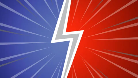 Comic book style fight scene animation Stock Footage 334632189