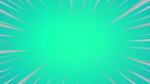 Comic book style motion lines background with teal gradient and copy space Vídeo Stock 346847093