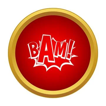 Comic book style sound effect bam symbol Stock Illustration