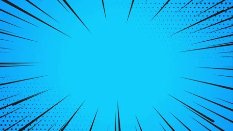 Comic Book Style Speed Lines Animation with Speech Bubble Cloud on  Backgroun Stock Footage 345673231