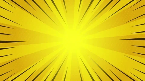 Comic Book Style Speed Lines Animation with Speech Bubble Cloud on  Backgroun Stock Footage 345673298