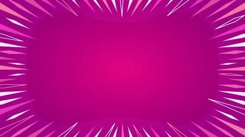 Comic Book Style Speed Lines Animation with Speech Bubble Cloud on  Backgroun Stock Footage 345673859
