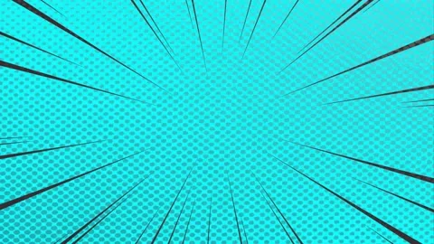 Comic Book Style Speed Lines Animation with Speech Bubble Cloud on  Backgroun Stock Footage 345675243