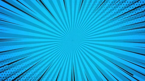 Comic Book Style Speed Lines Animation with Speech Bubble Cloud on  Backgroun Stock Footage 345675944
