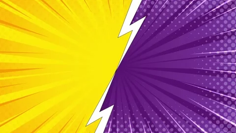 Comic Book Style Speed Lines Animation with Speech Bubble Cloud on  Backgroun Stock Footage 345676924
