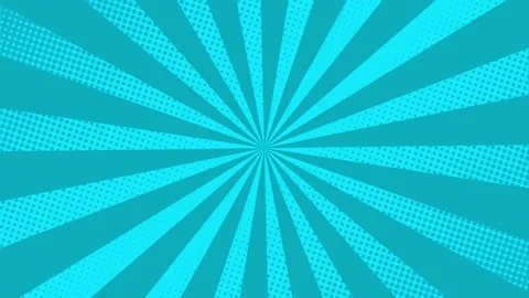 Comic Book Style Speed Lines Animation with Speech Bubble Cloud on  Backgroun 库存影片 345677014
