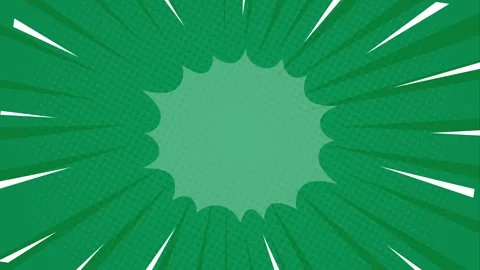 Comic Book Style Speed Lines Animation with Speech Bubble Cloud on  Backgroun 库存影片 345677321
