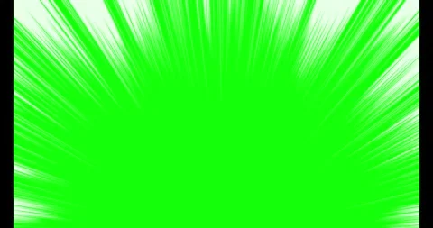 Comic book style white speed lines animation with green screen background Video stock 332191254