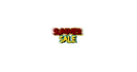 Comic book Summer Sale text Stock Footage 306923442