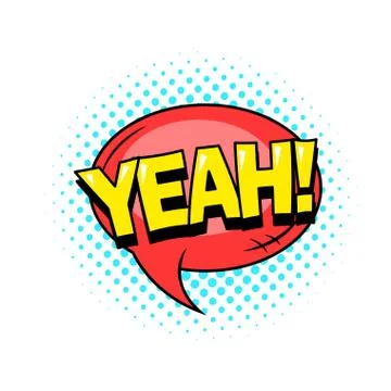 Comic book superhero speech bubble background, halftone texture Stock Illustration