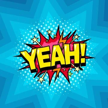 Comic book superhero speech bubble background, halftone texture Illustrazione stock