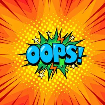 Comic book superhero speech bubble background, halftone texture Stock Illustration