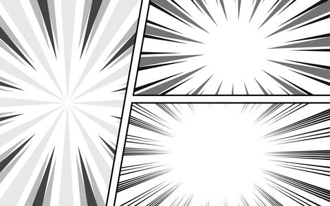 Comic book template. frames for dialogue, communication boxes of various shap Stock Illustration