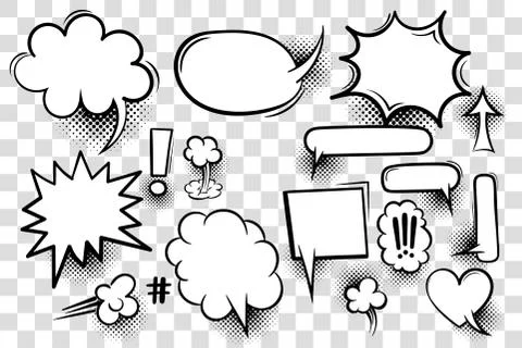 Comic book text speech bubble Stock Illustration